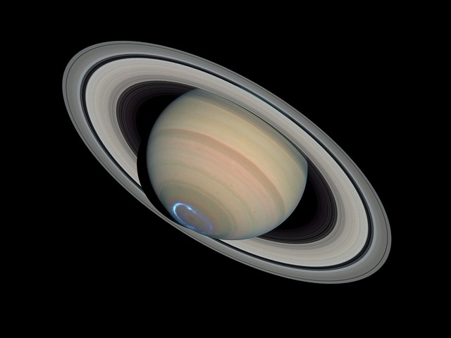 astronomía sobre Saturno